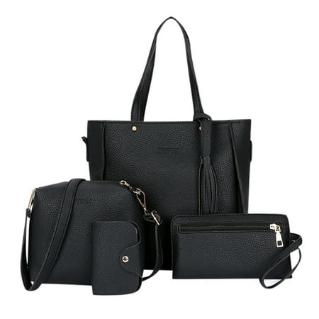 Woman bag 2019 New Fashion Four-Piece Shoulder Bag Messenger Bag Wallet