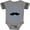 Football Heather and Smoke, variant on Inktastic I'm the Little Mister with Mustache Boys Baby Bodysuit