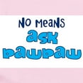 thumbnail image 2 of CafePress - No Means Ask Grandpa / Paw Pa Infant Bodysuit - Baby Light Bodysuit, Size Newborn - 24 Months, 2 of 4