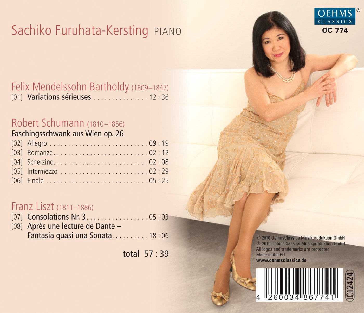Sachiko Furuhata-Kersting - Sachiko Furuhata-Kersting Plays Mendelssohn & - Music & Performance - CD