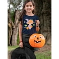 thumbnail image 2 of Cute Mushroom Girl And Pumpkin T-Shirt Toddler -Image by Shutterstock,  4 Toddler, 2 of 4