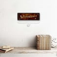 thumbnail image 2 of Speakeasy 4"x12" Metal Sign, Wall Décor for Home and Office, 2 of 4