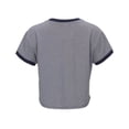 thumbnail image 3 of Boxercraft BW2107 Women's Striped Tie Front Tee-Navy White-S, 3 of 4