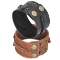 thumbnail image 3 of Hand Made Bracelet2Pcs Leather Bracelet HandMade Punk Bracelet Leather Bracelet Performance Driven, 3 of 8