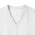 thumbnail image 6 of yillto Mens Big and Tall Cotton Linen Tops Summer Loose Lightweight Breathable Short Sleeve Shirts, 6 of 6