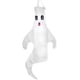 thumbnail image 1 of Decoración colgante de fantasma para Halloween, bandera de manga de viento de 43 pulgadas, decoración de Halloween para exteriores para patio, césped, porche, camino, árboles, 1 of 8
