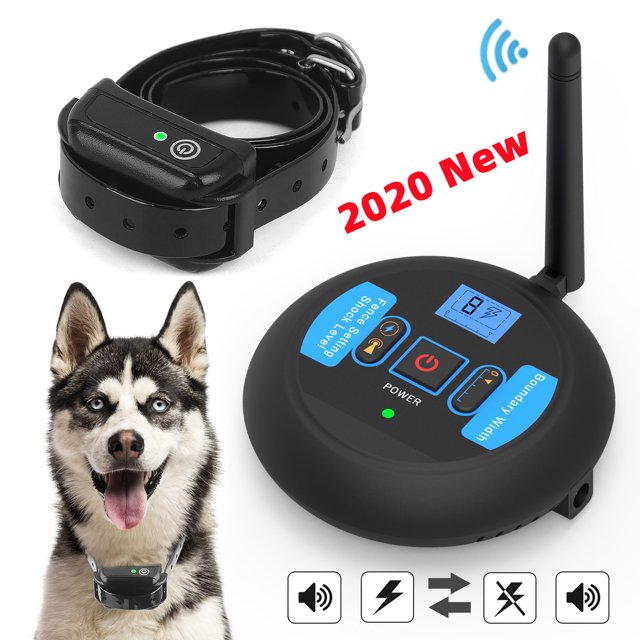 Control remoto inalámbrico, descarga eléctrica, vibración, collar electrónico, collar eléctrico LED, dispositivo de entrenamiento para perros de juguete para dejar de ladrar Kuyhfg Sin marca