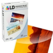 LD Glossy Photo Sticker Paper: 100 Sheets - 8.5" x 11"