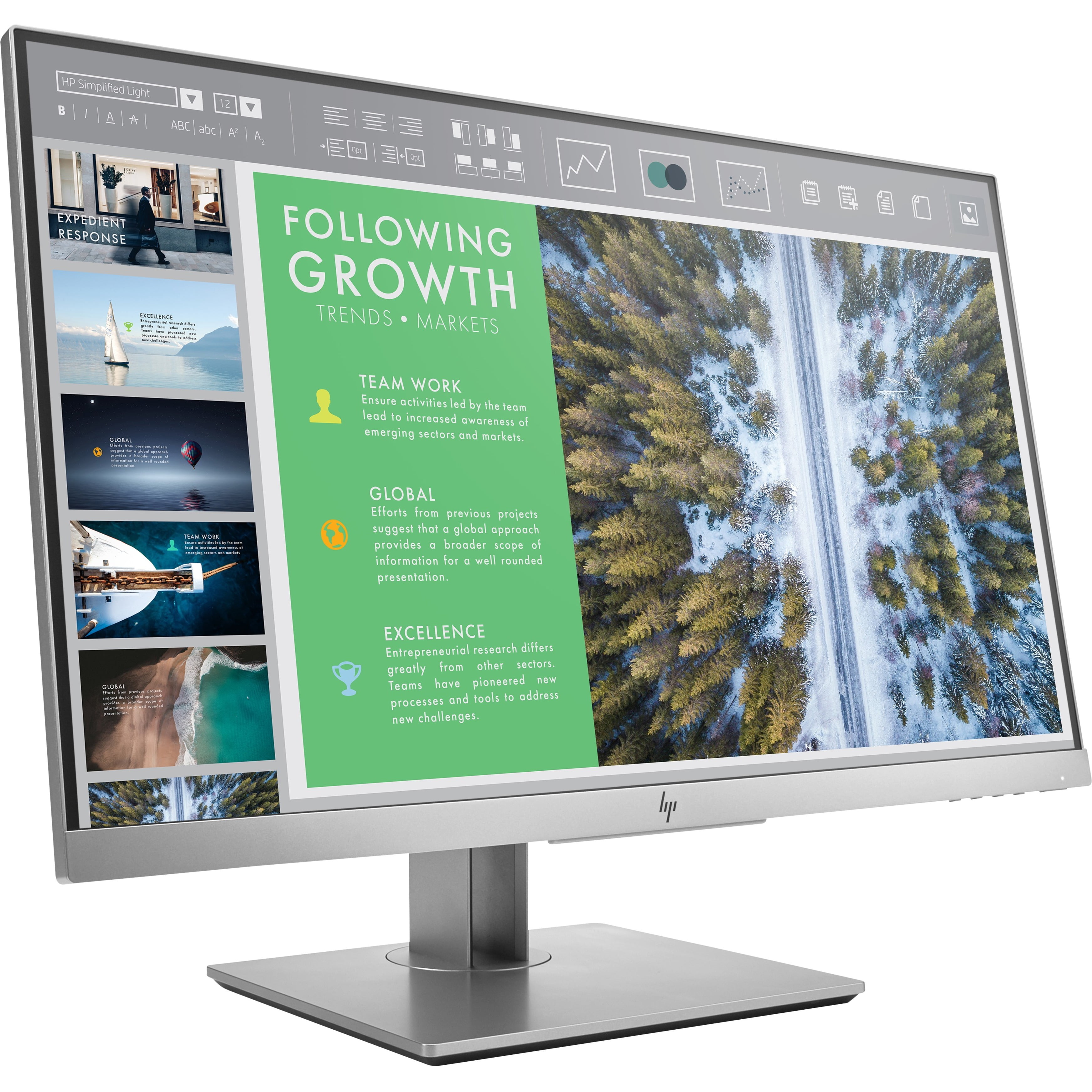 Restored HP Business E243 Full HD LCD Monitor, 16:9 (Refurbished)