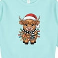 thumbnail image 3 of Inktastic Christmas Lights Highland Cow Toddler Sweatshirt, 3 of 4