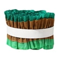 thumbnail image 2 of 2 rollos de papel arrugado para decoración de regalo, 7 cm x 3 m, para colgar en la corona de cumpleaños. marrón verde, 2 of 9