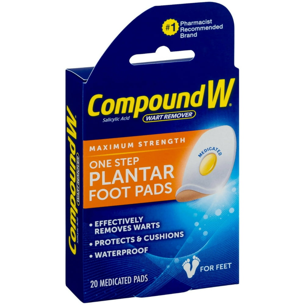 Compound W One Step Plantar Pads 20 Each (Pack of 2)