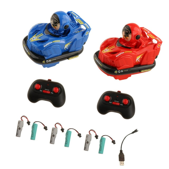 Mini vehículos eyectores a control remoto, coche de dibujos animados RC, juguete para niños. 3 juegos de batería