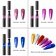 thumbnail image 5 of Polvo para uñas, adecuado para uñas, bolígrafo de gas de cromo metálico, polvo holográfico con efecto espejo en 6 colores, 5 of 6