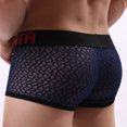 thumbnail image 5 of WAVSUF Summer Boxer Briefs Mens Solid Color Comfort Underpants Ventilation Briefs Blue Size L, 5 of 8