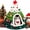 B, variant on Christmas Tree Cat Bed Cave, Christmas Cat Bed Hut, Felt Gauze Cat Cave, Winter Warm Indoor Pet House