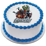 The Avengers Marvel Super Heroes Personalized Edible Cake Image Topper