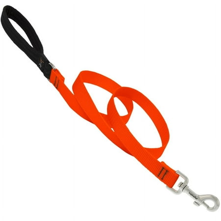 UPC: 0746889525097 | LupinePet Basic Solids Blaze Orange Blaze Orange Nylon Dog Leash