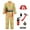 Yellow, variant on SonxaHe Toddler Boys Outfit Set Fireman Role Play Long Sleeve Jacket Trouser Casual Clothes Set,8-Piece Yellow,Sized 3-4