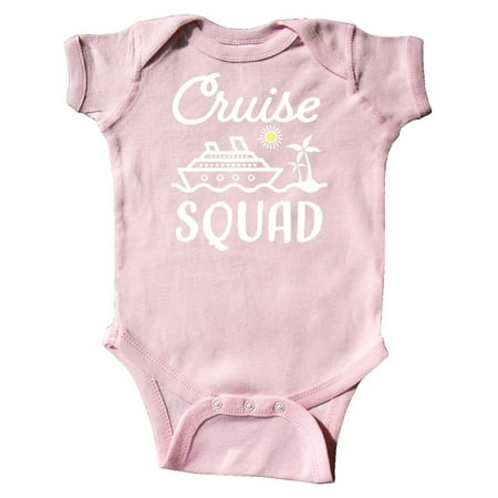 

Inktastic Cruise Squad with Vector Cruise Ship and Palm Trees Gift Baby Boy or Baby Girl Bodysuit