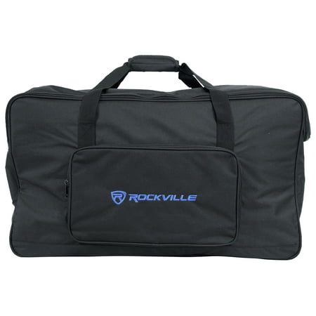 Rockville TB12 v2 Padded Speaker Bag Carry Case For 12 DJ PA Speakers+Stand