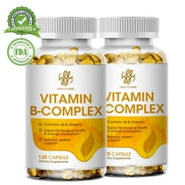 (2 Pack)Vitamin B Complex Capsules,Support Immune & Energy,120 Softgels