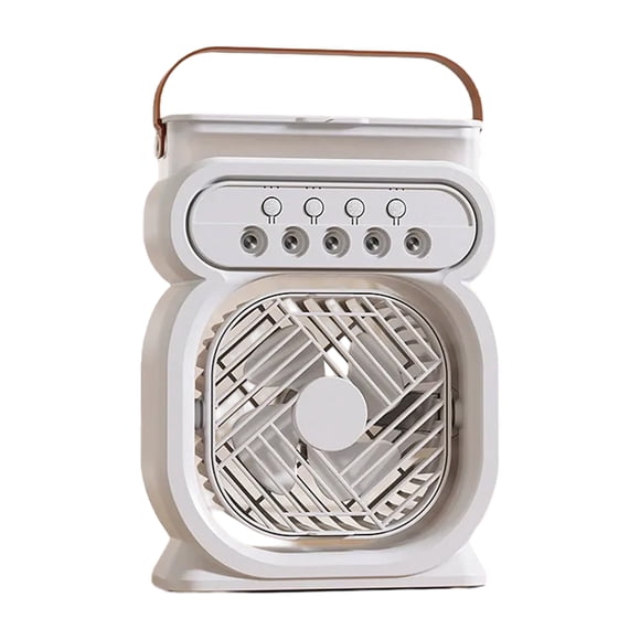 Advancent Mini enfriador de aire con interruptor de temporizador y luz nocturna LED, ventilador caliente tres en , aire acondicionado 3 en 1 Electrodomésticos blanco