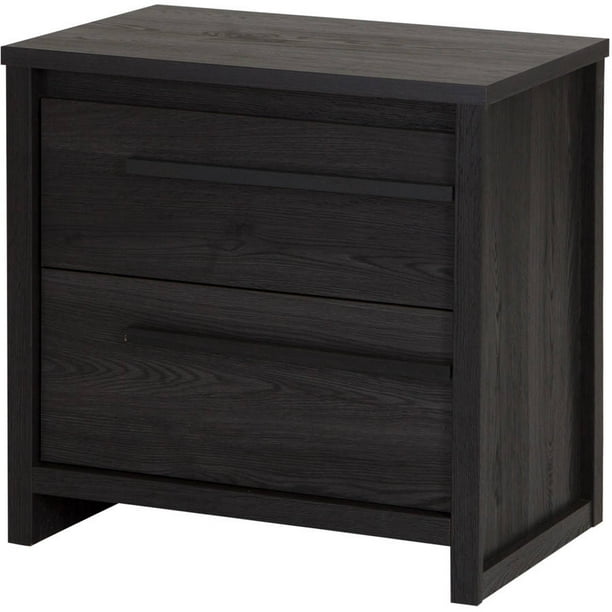 South Shore Tao 2 Drawer Nightstand Multiple Finishes Walmart Com Walmart Com