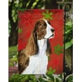 thumbnail image 3 of Carolines Treasures SS4720-FLAG-PARENT Springer Spaniel Red and Green Snowflakes Holiday Christmas Flag  multicolor, 3 of 3