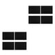thumbnail image 2 of Manteles Individuales Injueey 4 Piezas Lino Lavables Negro 2Conjunto, 2 of 6