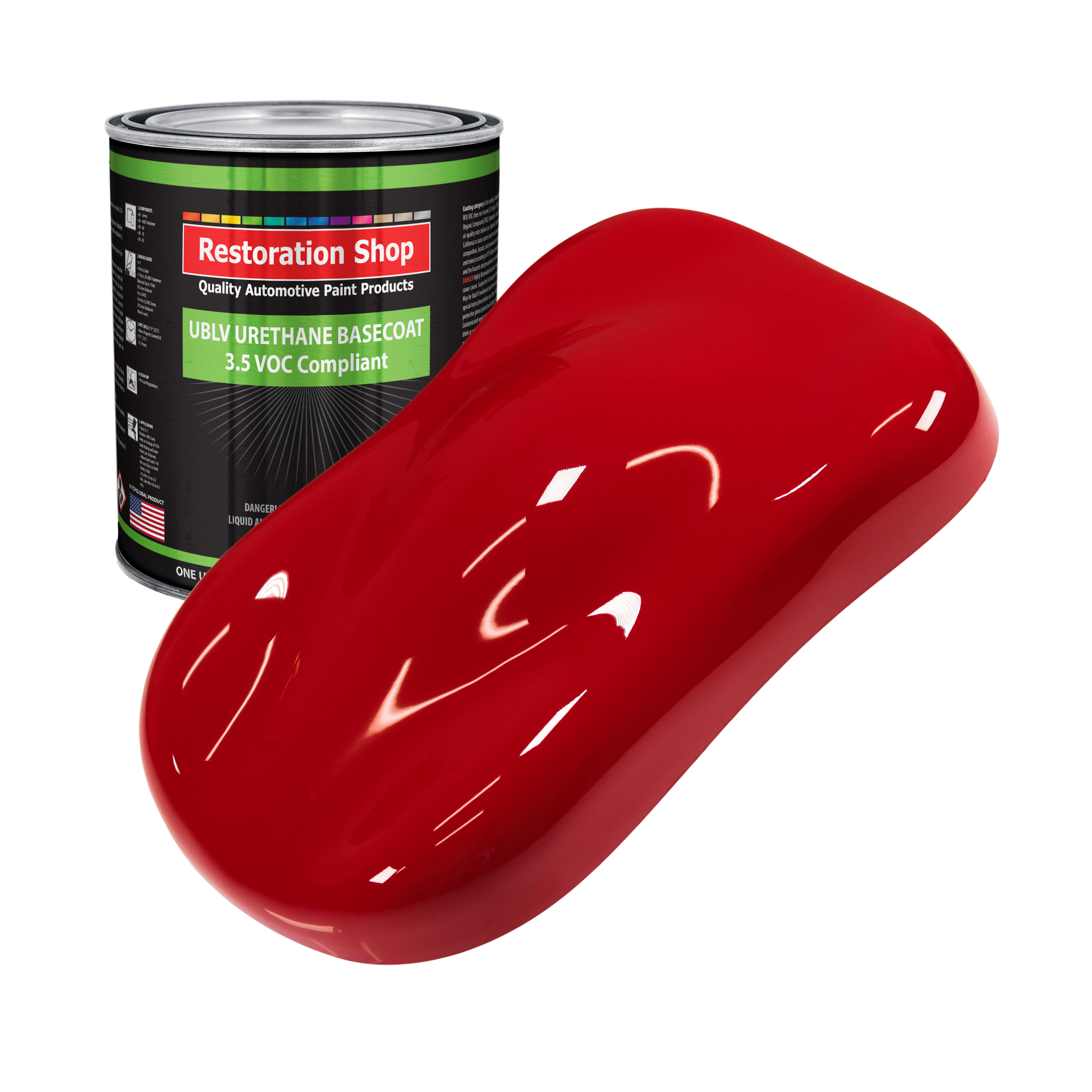 Viper Red 1 Gallon Low VOC URETHANE BASECOAT Car Auto Body Paint