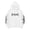 White, variant on Retro Punk 3D printing Hooded Sweaters, American Gothic Fashion Hoodies for Men and Women Sweatshirts. (White, XS)