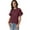 Dark red, variant on Womens Short Sleeve Tops White XL