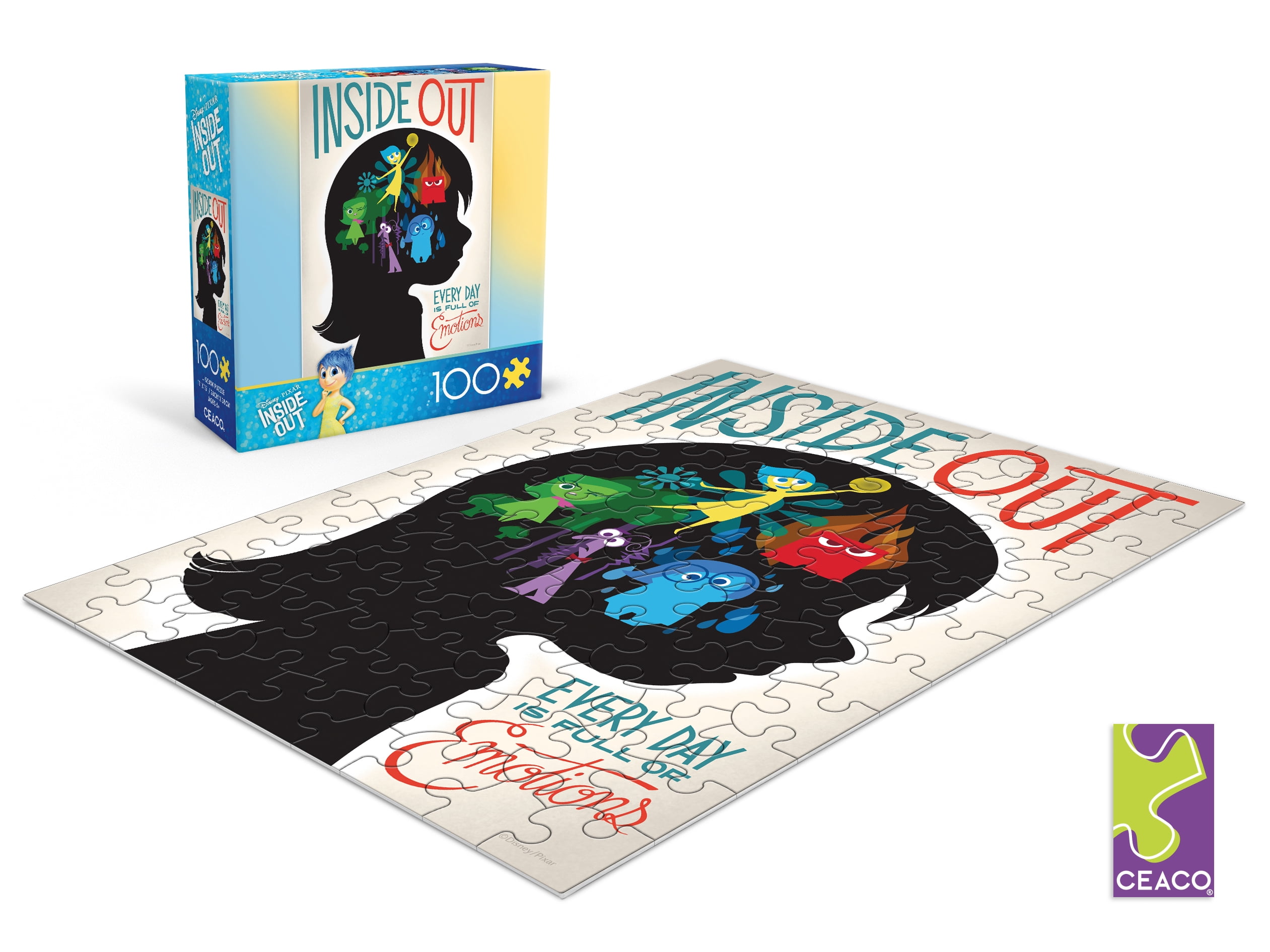 Ceaco 100 Piece Inside Out (Disney Pixar) Interlocking Jigsaw Puzzle