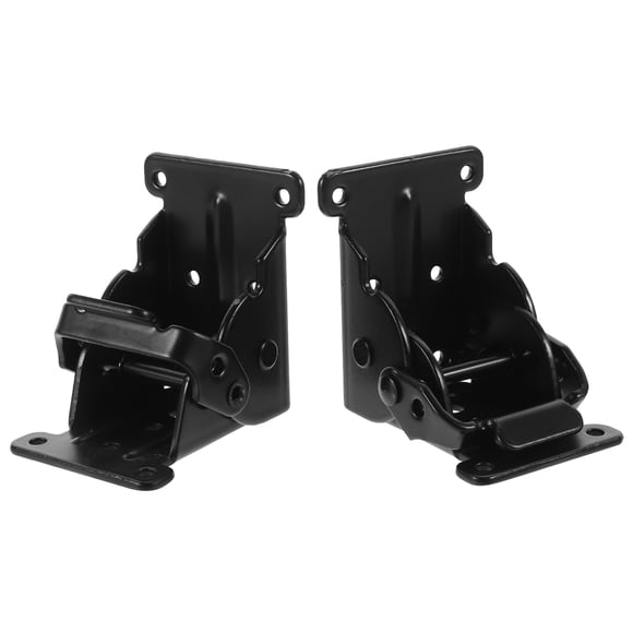 FUTUREORYY 2Pcs Hinge Heavy Duty Iron Black 90 Degree for Grocery Store