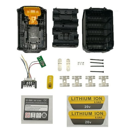 

Battery Plastic Case (No Battery Cell ) PCB Circuit Board for 18V 20V - Battery(6.0Ah Label )