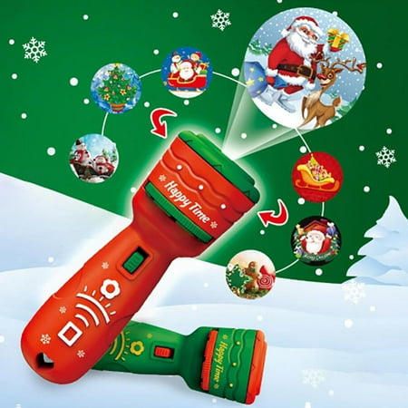 

Flashlight Projector Christmas Children Projector Flashlight Torch Projector Flashlight for Kids STEM Early Education Projector Night Lamp for Boys Girls 3PCS Projector Card