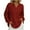 Wine, variant on Fall Shirts Women Women'S Long Sleeve Top, V-Neck Casual Shirt with Button Front, Comfortable Everyday Blouse for Fall And Winter, Soft Polyester Rayon Blend Fabric, Regular Fit Lo