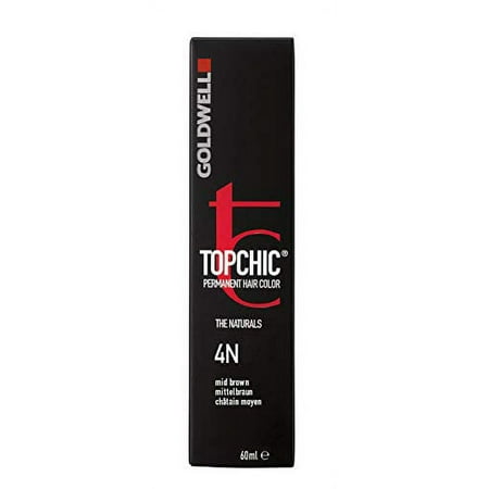 Goldwell Topchic Hair Color, 4n Mid Brown, 2.03 Ounce