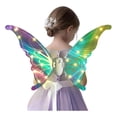 thumbnail image 1 of Disfraz Hada Alas De Mariposa Brillante Eléctrica Movimiento Arcoiris Unitalla, 1 of 8