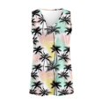 thumbnail image 4 of Jeiento Colorful Tropical Palm Tree Tank Tops Sleeveless T-shirt for Women Hawaiian Shirts Plus Size Basic Tee V Neck Casual Athletic Golf T-shirts for Teenager Girl,4XL, 4 of 7