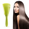 thumbnail image 3 of Cepillo para desenredar el cabello masaje peine para el cabello húmedo Ndcxsfigh cepillo para desenredar el cabello (verde oliva, 3 of 8