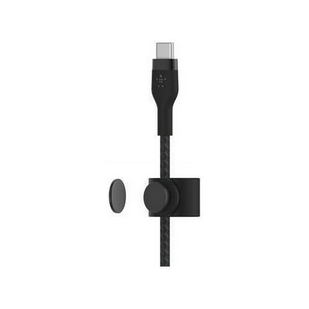 Belkin - BoostCharge Pro FlexUSB-C Cable with Lightning Connector - Black