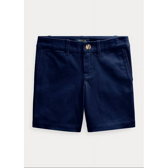 Ralph Lauren FRENCH NAVY Girls Stretch Chino Bermuda Short, US 2T