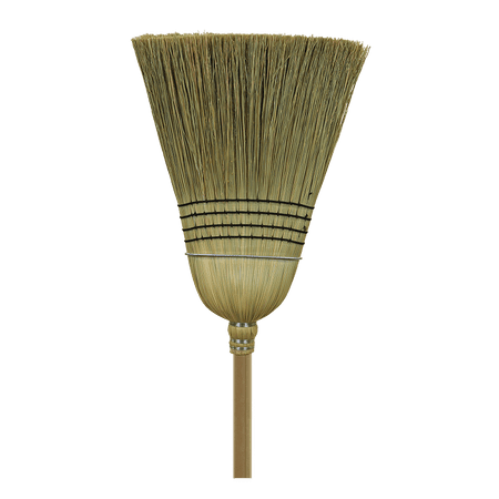 (Price/case)O-Cedar Commercial 6116-6 Warehouse 100% Corn Broom. Natural Broomcorn Has Hair-Like Follicles That Trap And Hold Dust (Best Way To Clean Hair Follicles)