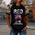 thumbnail image 2 of HCYSFG Womens RED Friday Camo Print top Crew Neck t shirt Casual Short Sleeve Summer Patriotic Fashion Pullover Trendy tee, 2 of 4