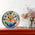 thumbnail image 2 of Yayeee 10" Wall Clock Battery Operated Quartz Round Silent Non-Ticking Home Decor, Blue Goldfish Bowl, 2 of 6
