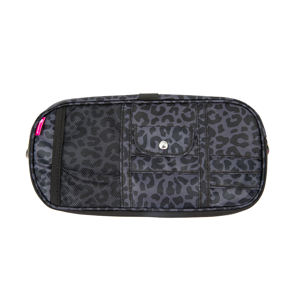 Miamica Black Leopard Car Sun Visor Organizer