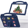 thumbnail image 3 of ELEHOLD Kids Case for Samsung Galaxy Tab A9 Plus EVA Foam Cute Cartoon Case with Built-in Kickstand Shockproof Portable Case for Samsung Galaxy Tab A9+ 11 Inch with DIY Accessories,Navyblue, 3 of 8