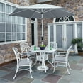 thumbnail image 2 of Homestyles Capri Aluminium 6 Pièces Repas en Plein Air Ensemble en Blanc, 2 of 9